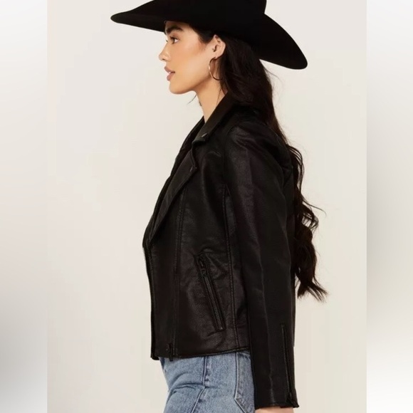 BLANKNYC Faux Leather Full Zip Moto Jacket - Black - XS, NWT - Picture 7 of 7